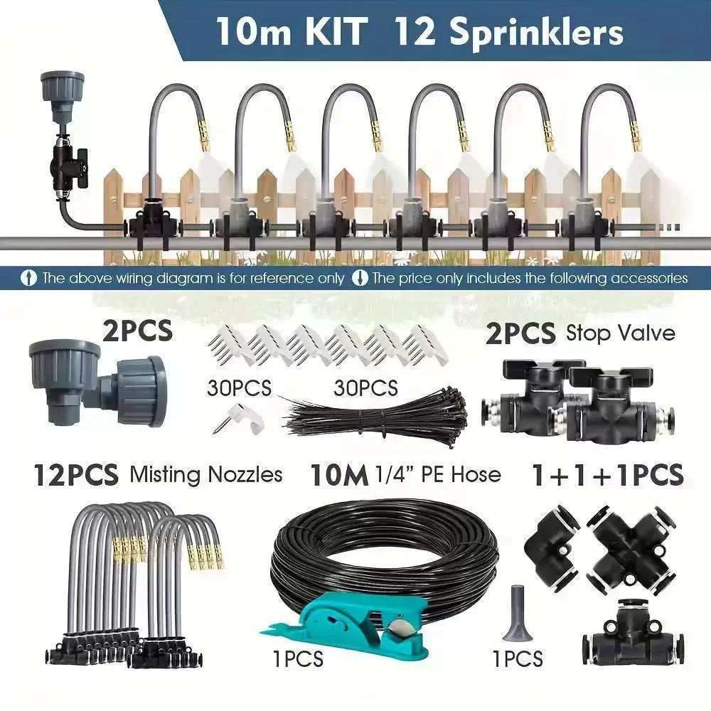 Irrigation Kit with Hose and Valves