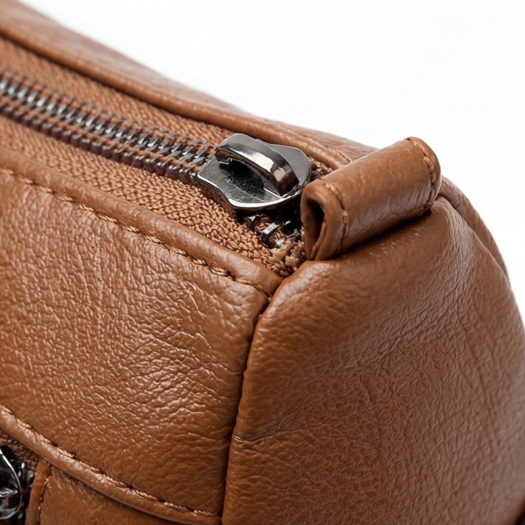 Caressa™ – Soft Leather Multi Pocket Crossbody Bag