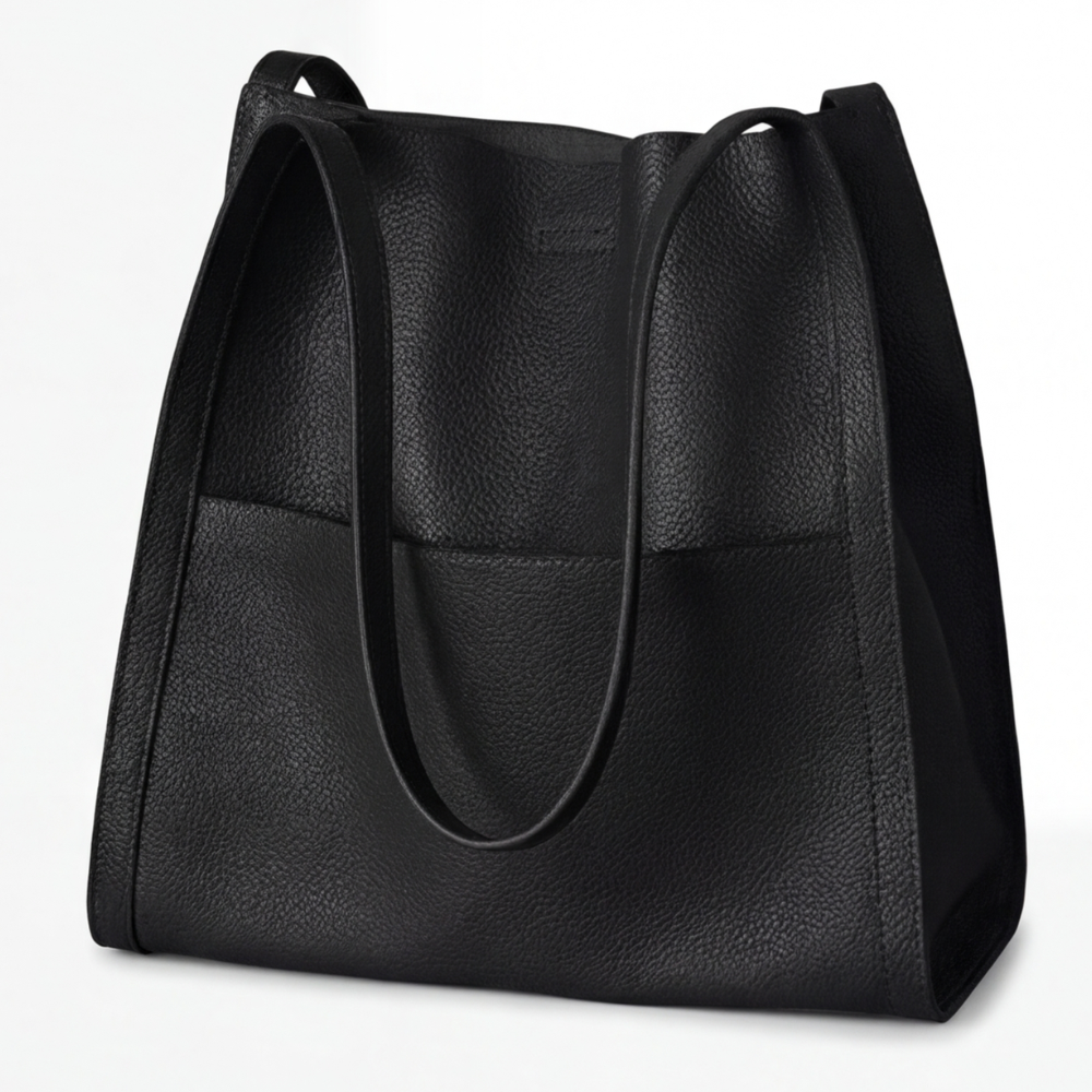 CARESSA™ – Soft Leather Multi Pocket Shoulder Bag