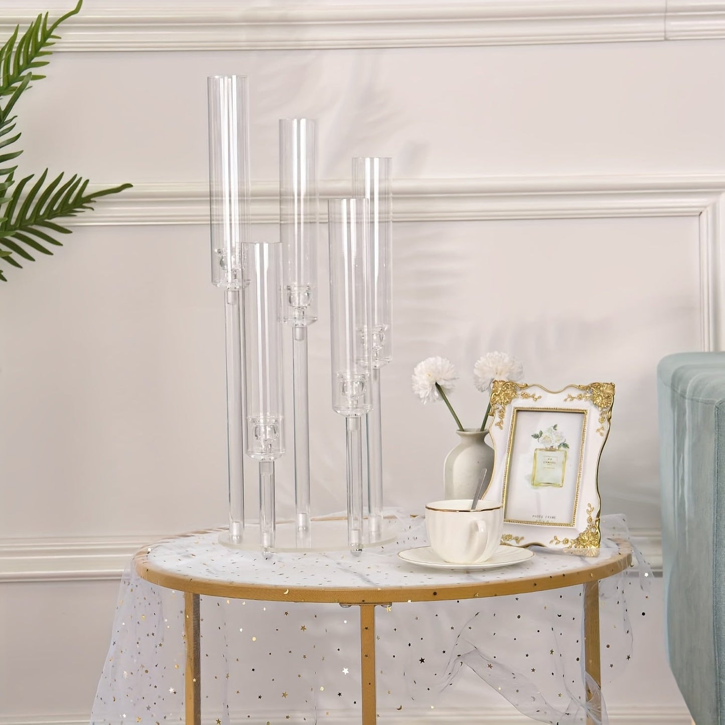5-Arm Candle Holder — Enchant Your Home with Timeless Warmth and Sparkling Elegance