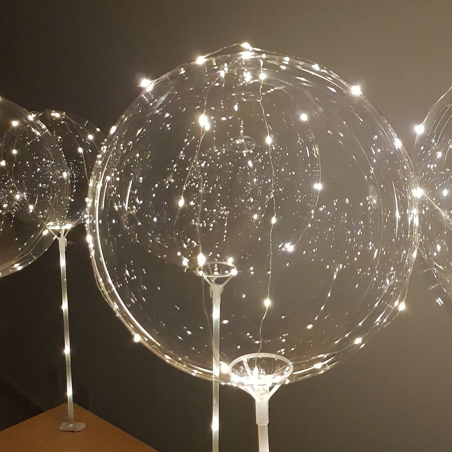 LED Bobo Balloons with Sticks for Weddings, Birthdays & More Parties