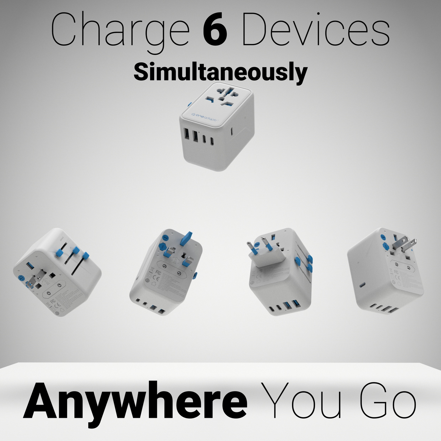 All in one travel adapter