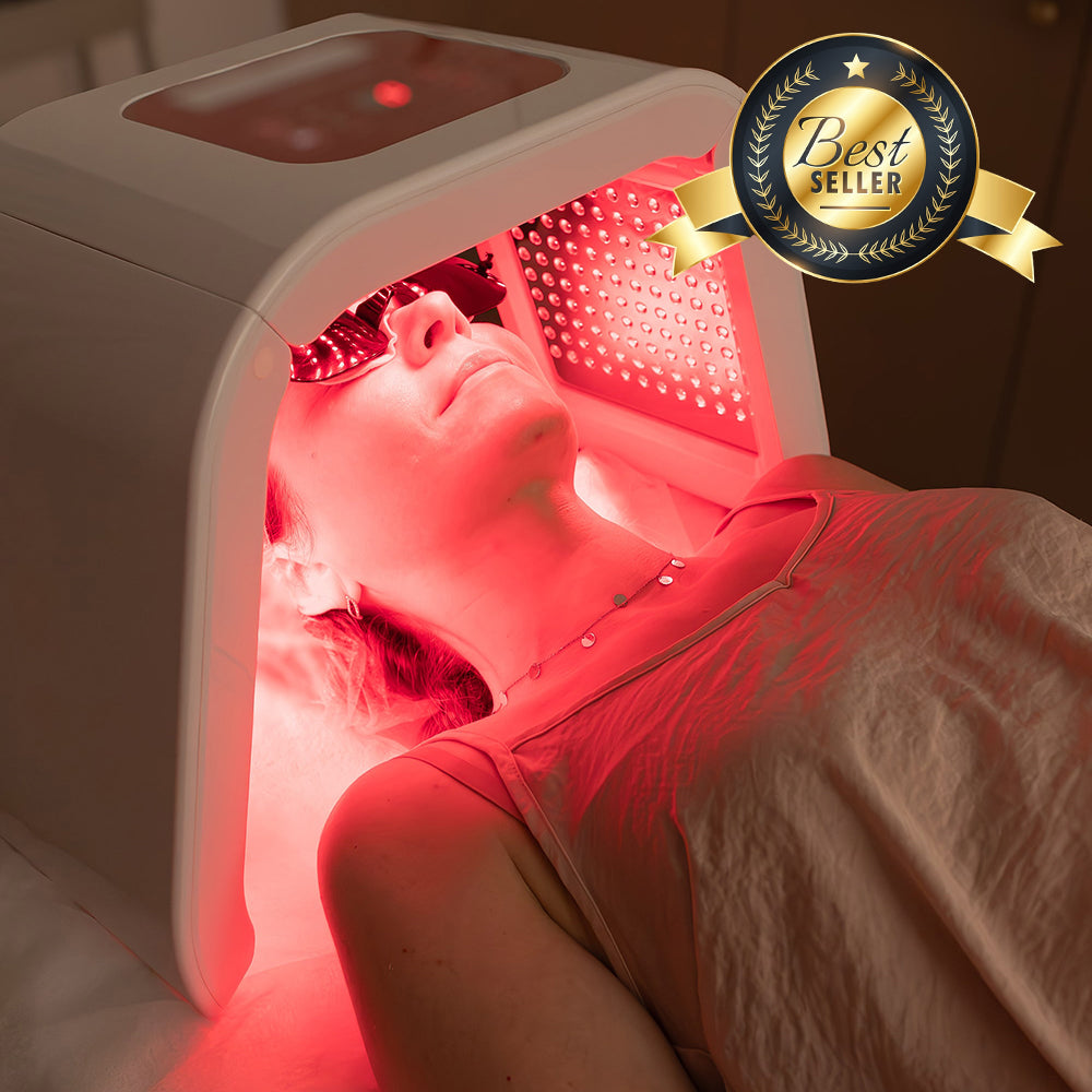 LED Light Therapy Device with Seven Colors for Skin Renewal