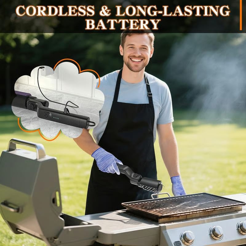 BBQ Grill Cleaning Brush – Roller Grill Cleaner