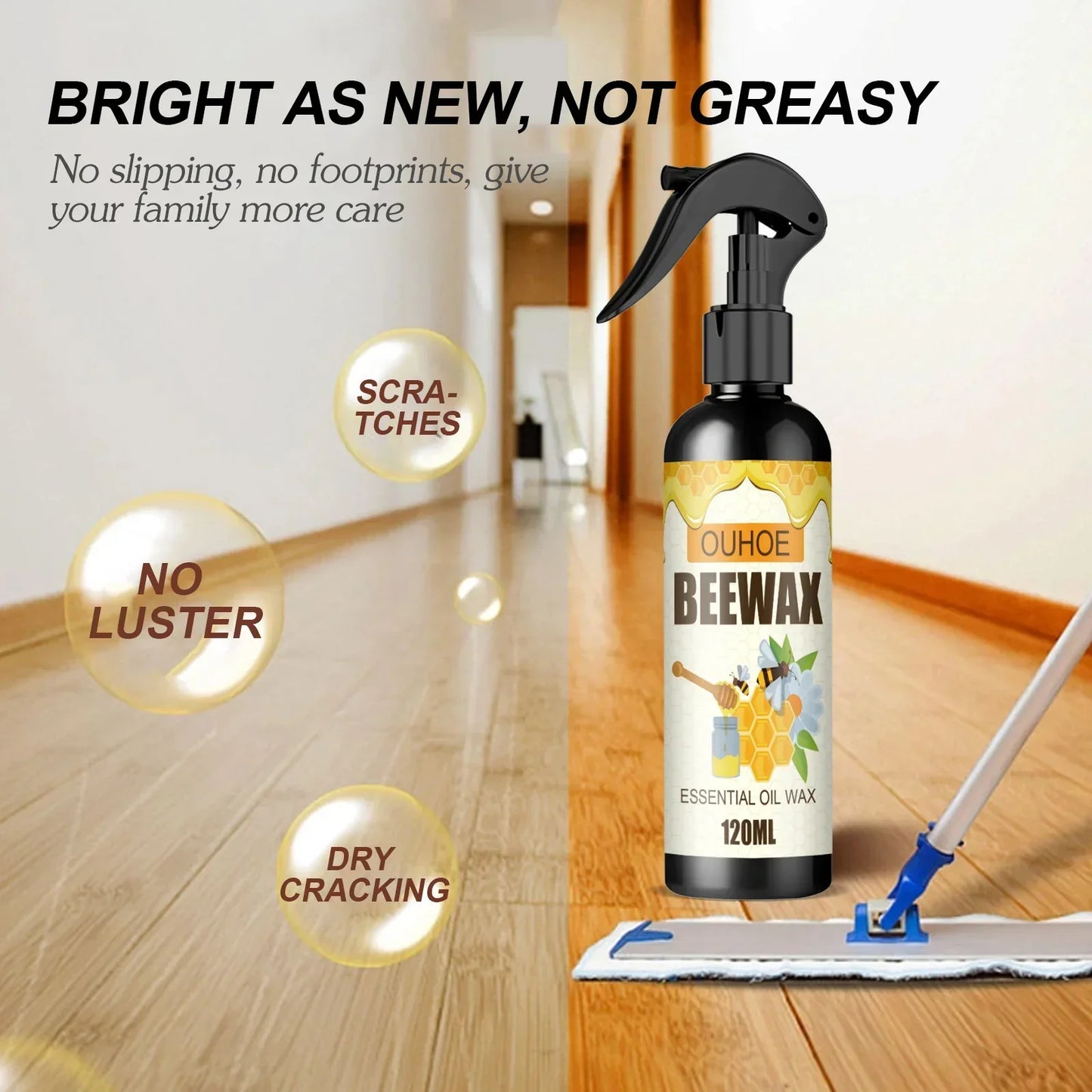 Beeswax - Natural Microemulsified Wood Polish Spray
