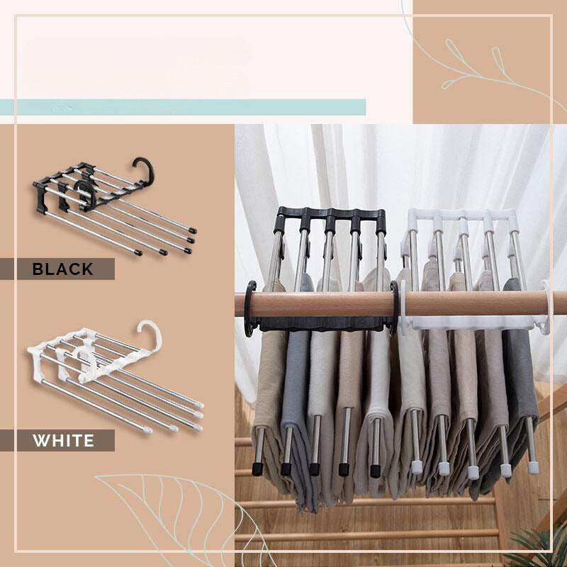 Pants Organizer Rack | Maximise closet space with sturdy multi-layer storage