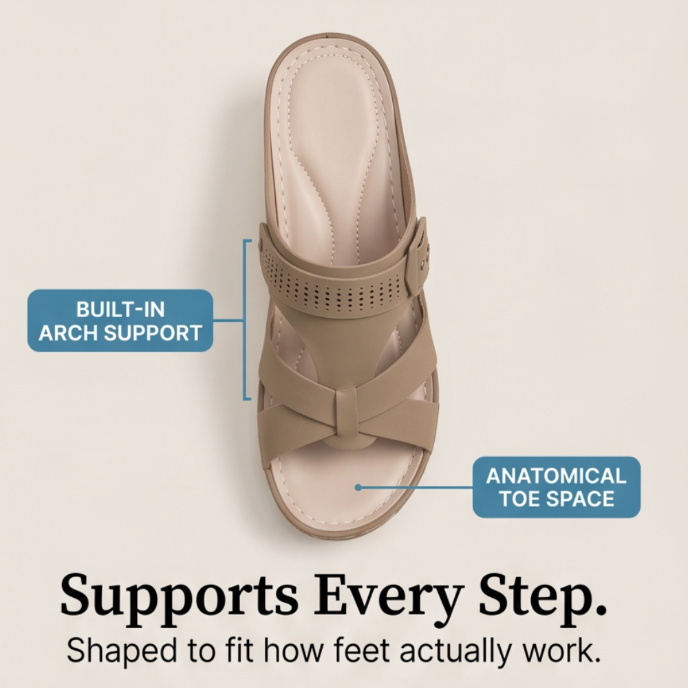 CloudLift™ – Orthopedic Wedge Sandals for All-Day Comfort