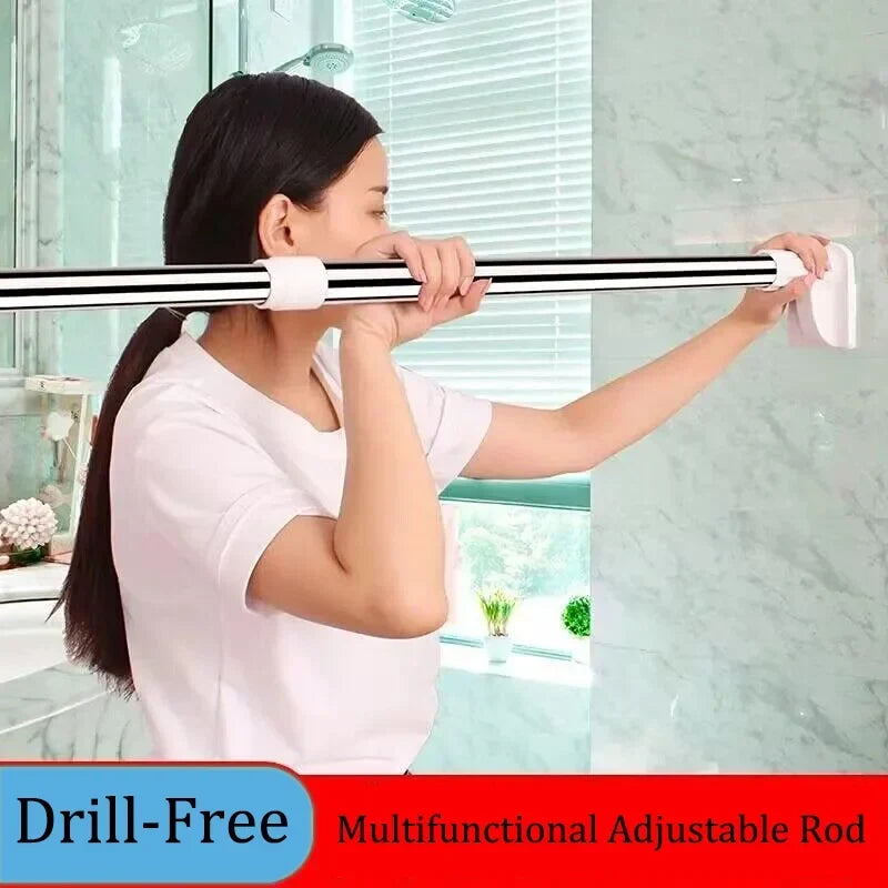 Adjustable Tension Curtain Rod for Home Decor & Organization