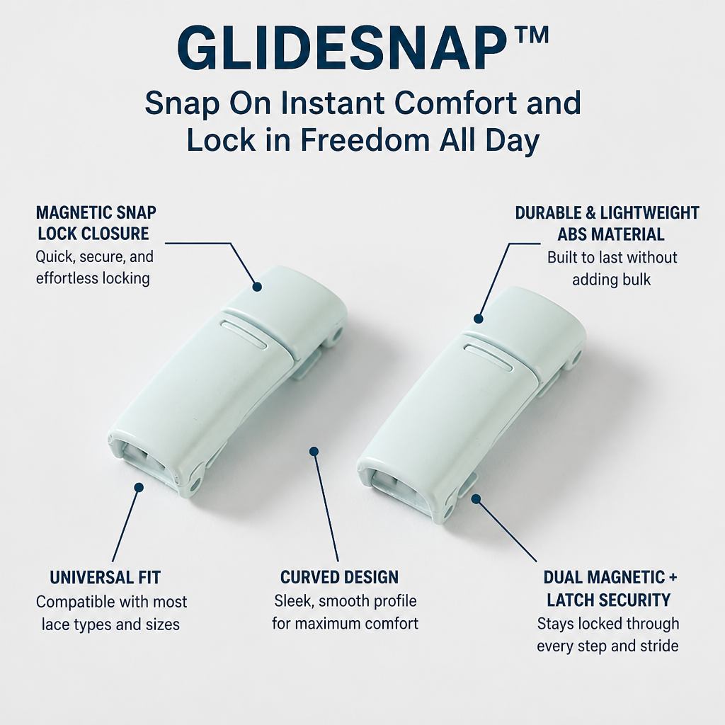 GlideSnap — Snap On Instant Comfort and Lock in Freedom All Day