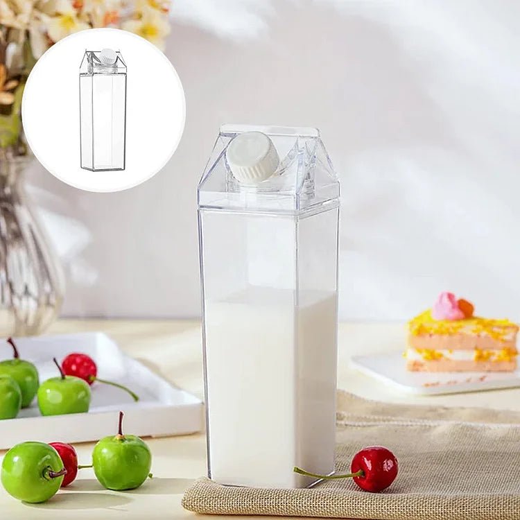 HydraCube — Leakproof Square Milk Carton Style Water Bottle