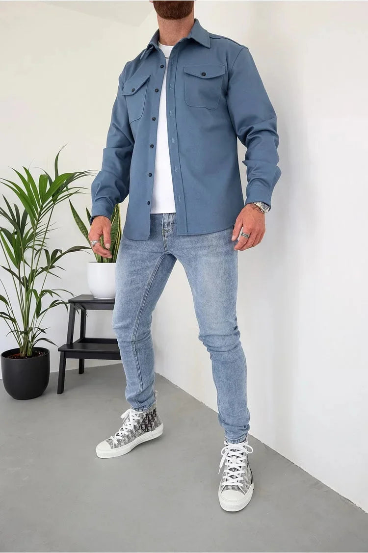 EliteThread™ Shirt Jacket — Wear Confidence That Commands Every Room