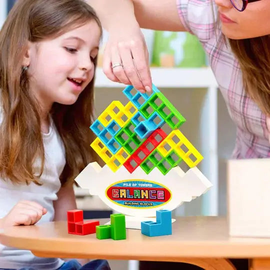 Balance Stacking Game for Kids – Interactive Building Blocks Family Board Game