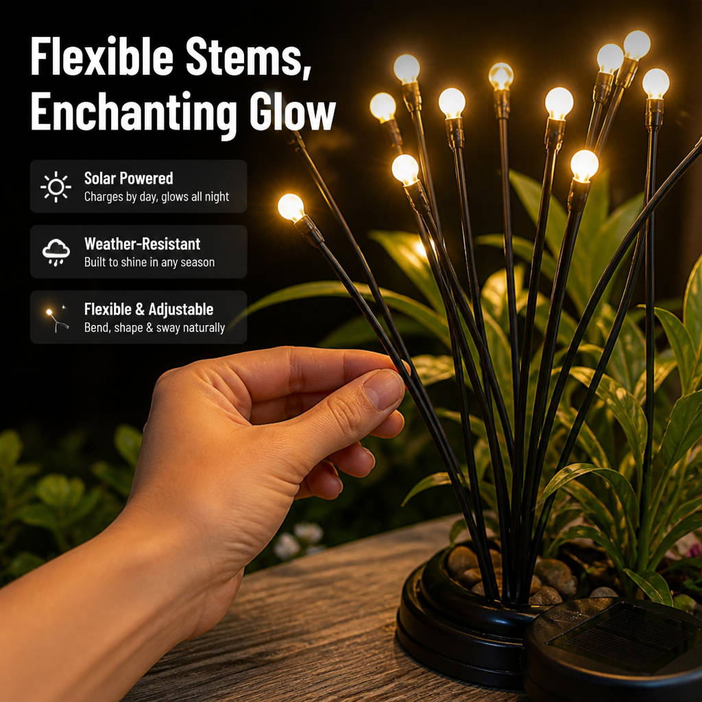 SereniBloom — Light Up Your Garden With a Soft, Swaying Firefly Glow