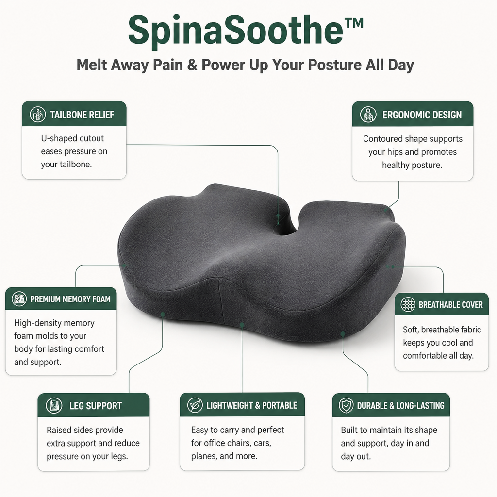 SpinaSoothe — Melt Away Pain and Power Up Your Posture All Day