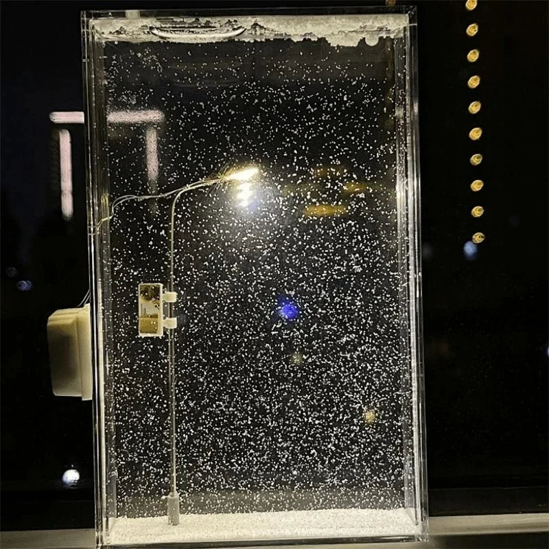 Nostalgic Snowy Night Lamp