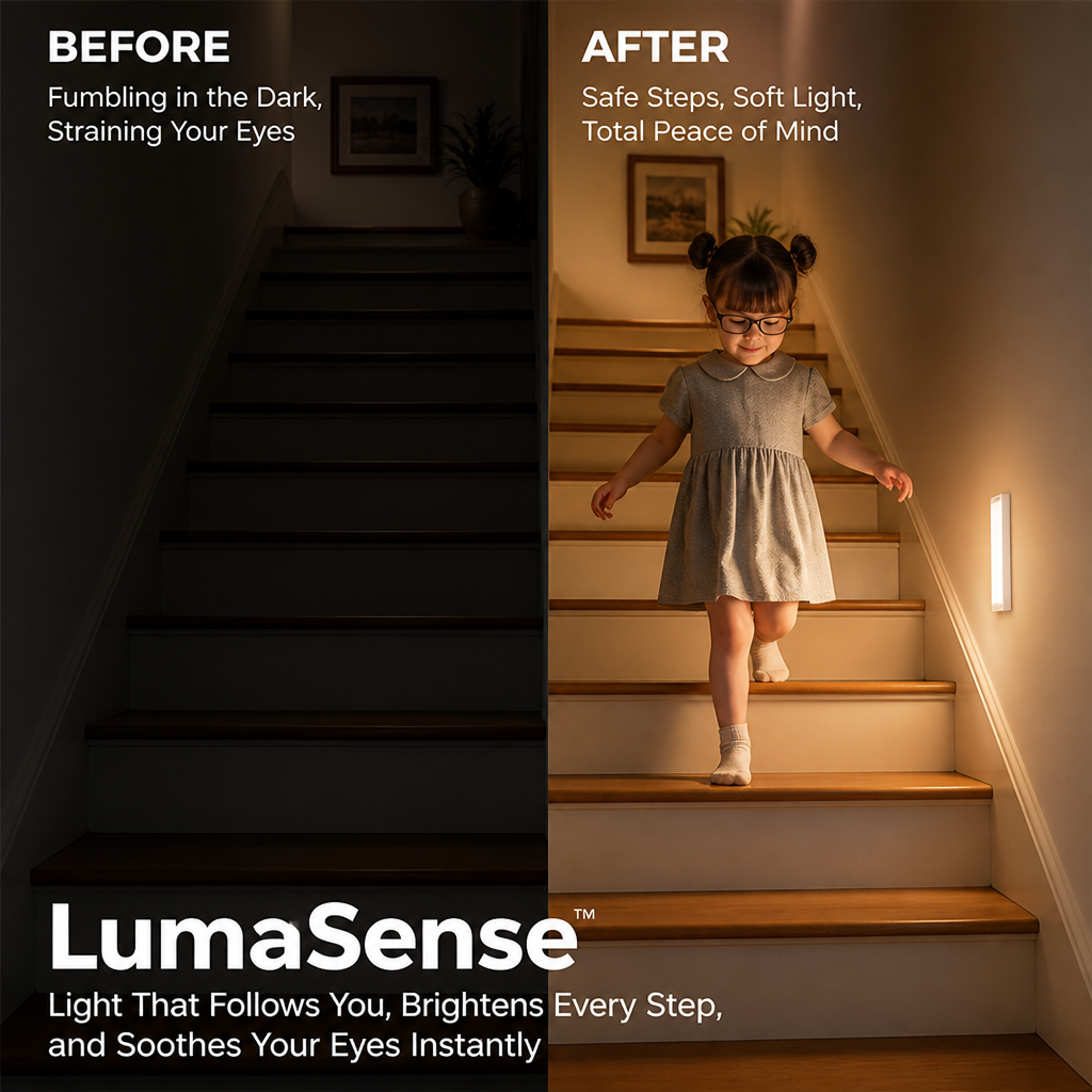 LumaSense — Light That Follows You, Brightens Every Step, and Soothes Your Eyes Instantly