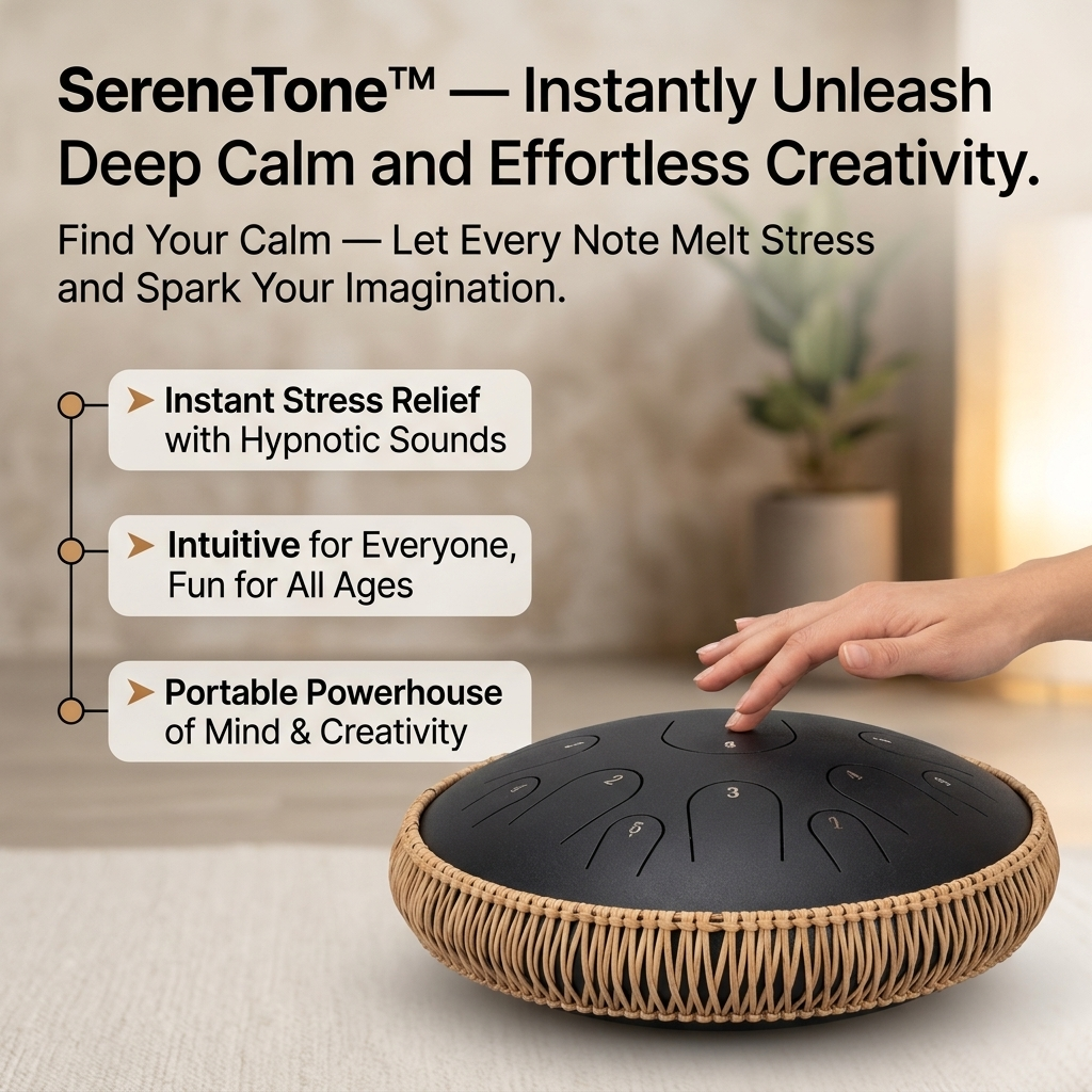 SereneTone — Instantly Unleash Deep Calm and Effortless Creativity