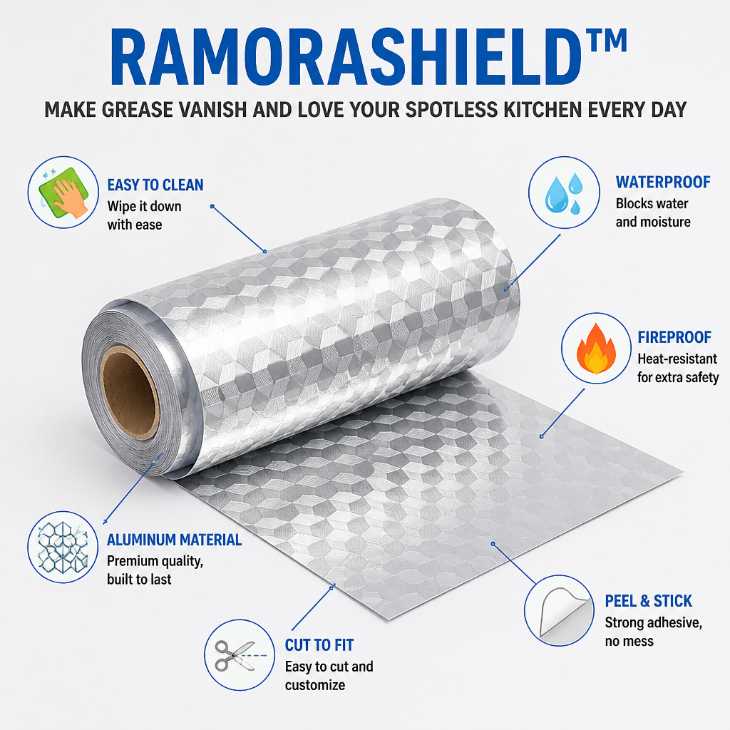 RamoraShield — Make Grease Vanish and Love Your Spotless Kitchen Every Day