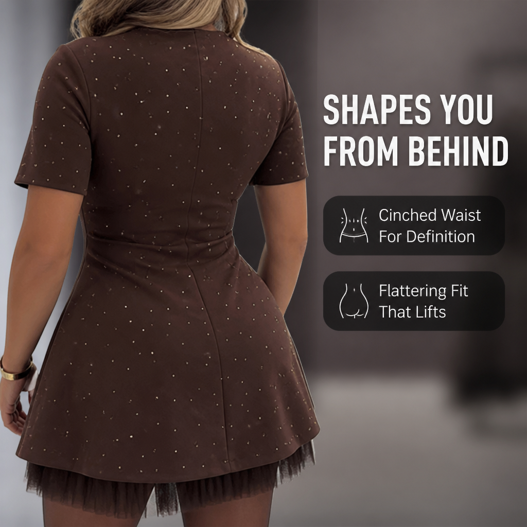 LuminaLace Mini Dress — Command Every Room with Effortless Sparkle and Unstoppable Confidence