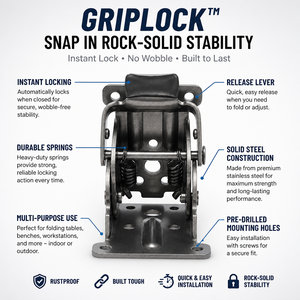GripLock™ — Snap in Rock-Solid Stability That Boosts Your Confidence Instantly