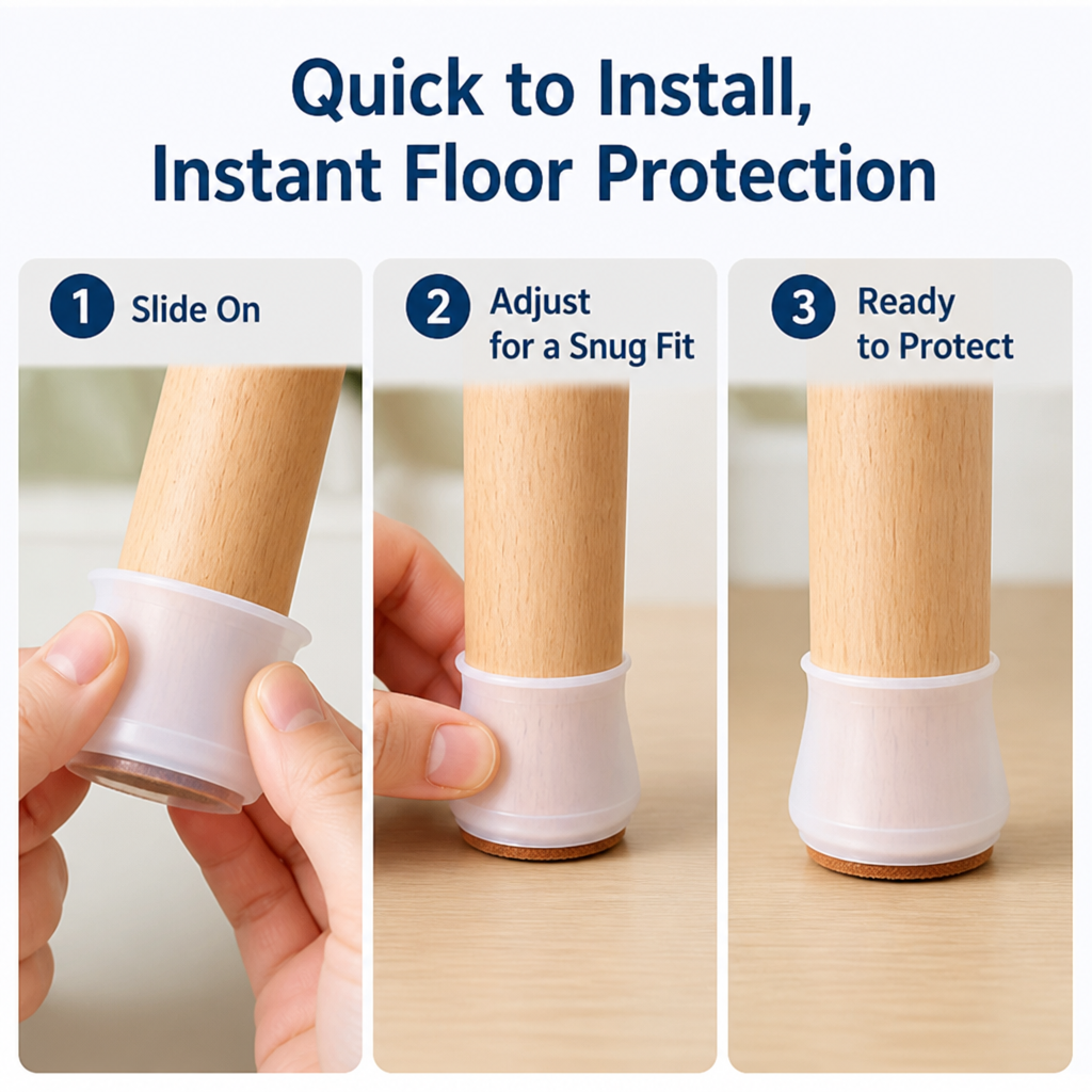 SubliGuard — Silent, Scratch-Free Floors with a Perfect Furniture Hug Every Time