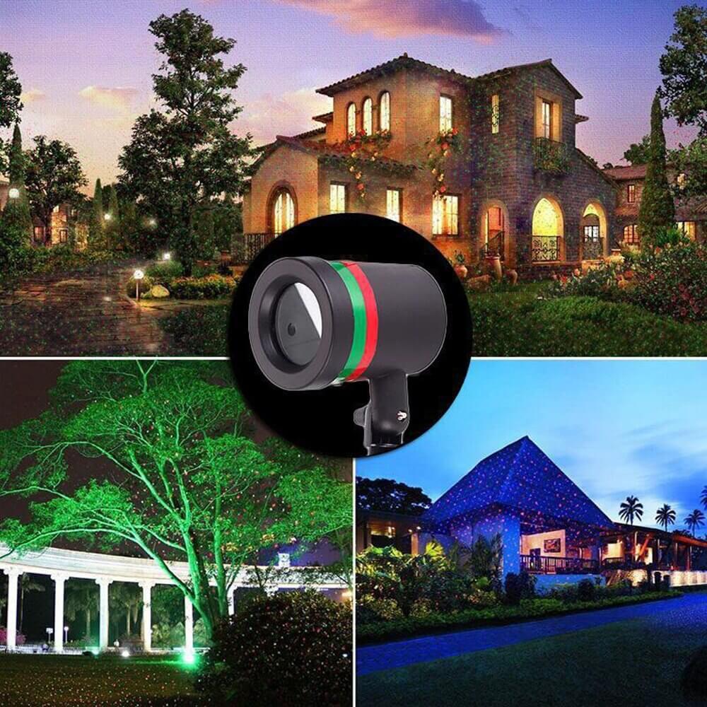 Laser Light Projector with Galactic Rain Effect