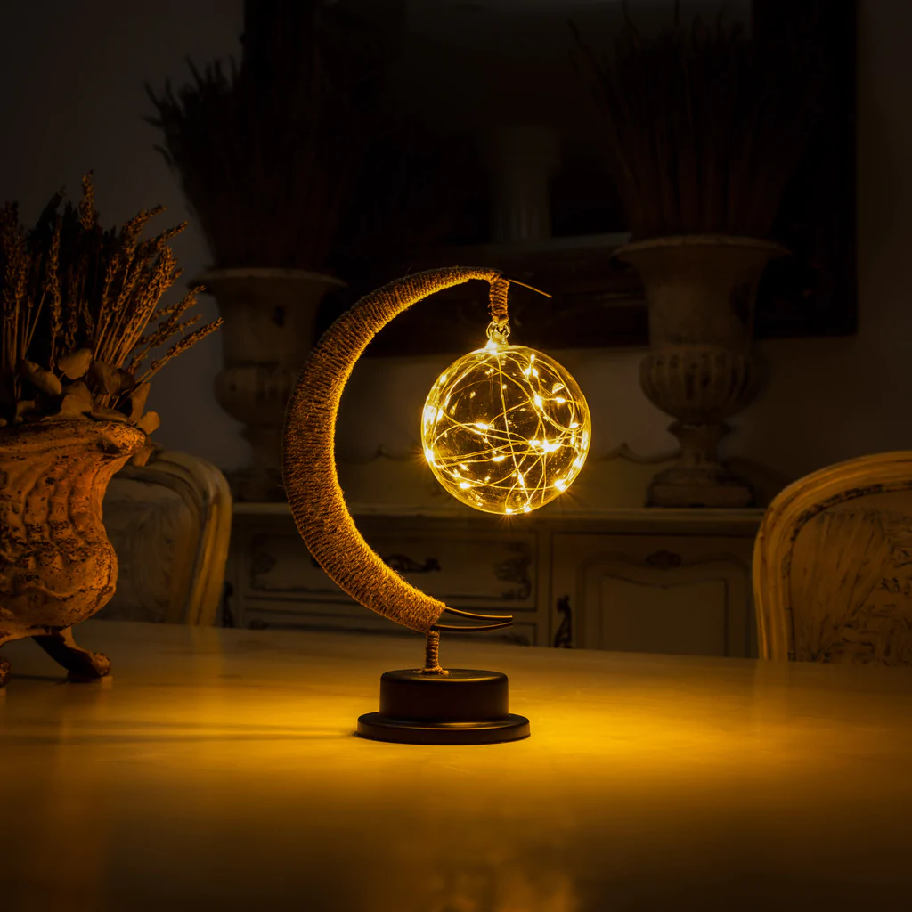 Lunar Moon Lamp Decorative Night Light for Bedroom & Living Room