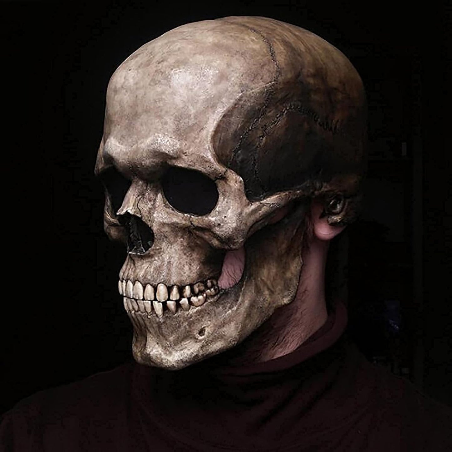 DeathVeil - Realistic Skull Mask for Halloween Costume & Cosplay Wear