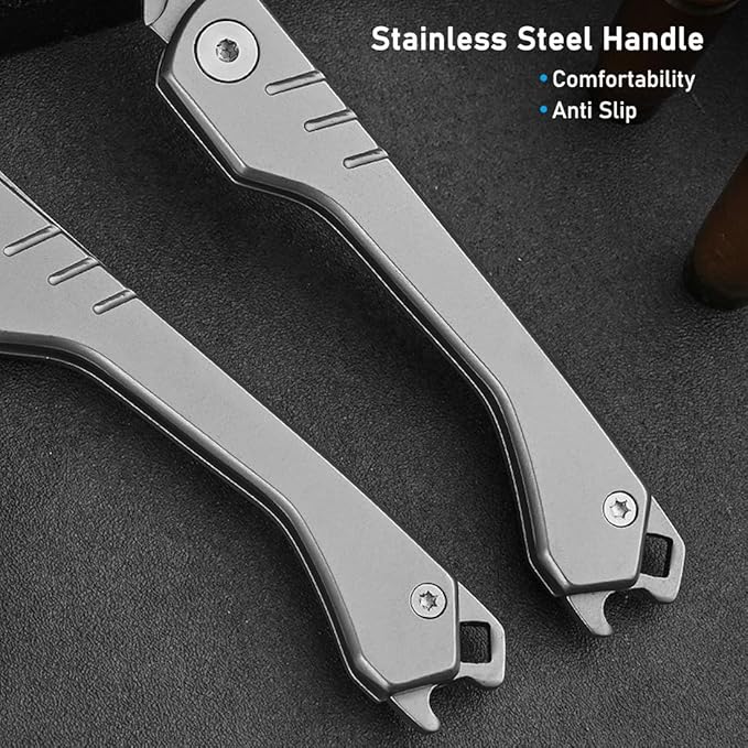 Folding Scalpel Knife with Replaceable Blades for Precision Cutting