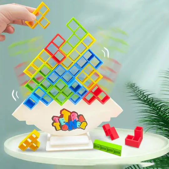 Balance Stacking Game for Kids – Interactive Building Blocks Family Board Game