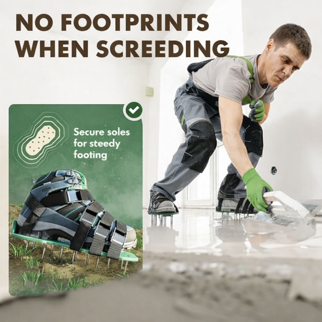 Lawn Aerator Cleats | Aerate Yard As You Walk | Spike Strap Design | Green Step