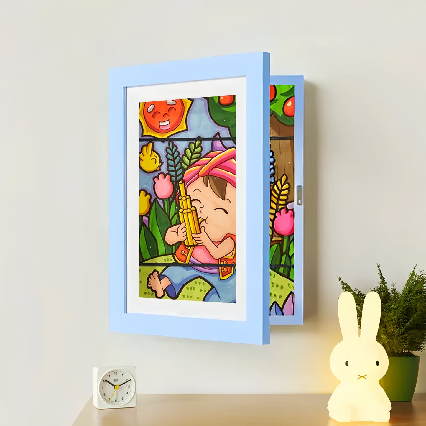 Artivoice — Kids Art Display Frame with Front-Opening Storage