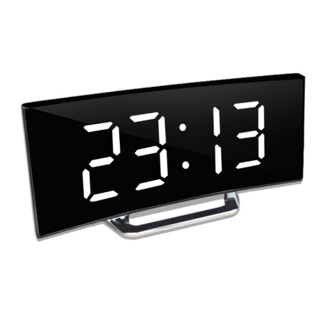 Digital Timepiece | LED Mirror Alarm Display | Auto-Dimming Anti-Glare | CurveClock