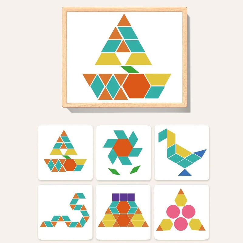 VivaBuilds Wooden Magnetic Block Set for Creative STEM Building