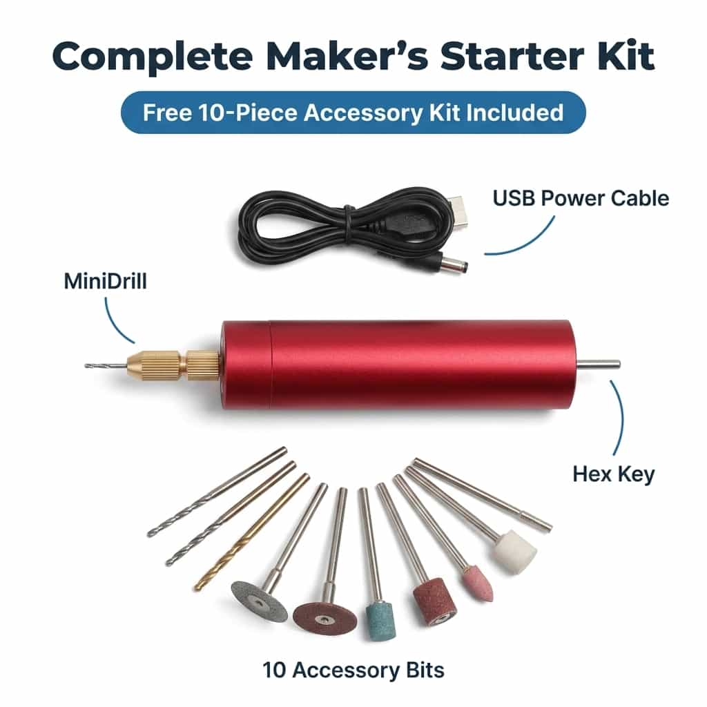 MiniDrill - Precision Cordless Craft Tool