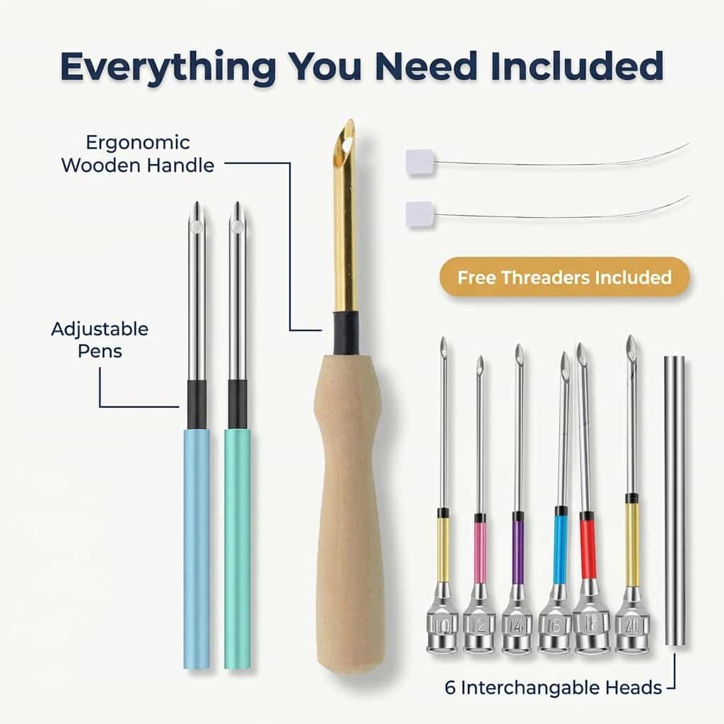 Ergonomic Embroidery Needle for Pain-Free Crafting