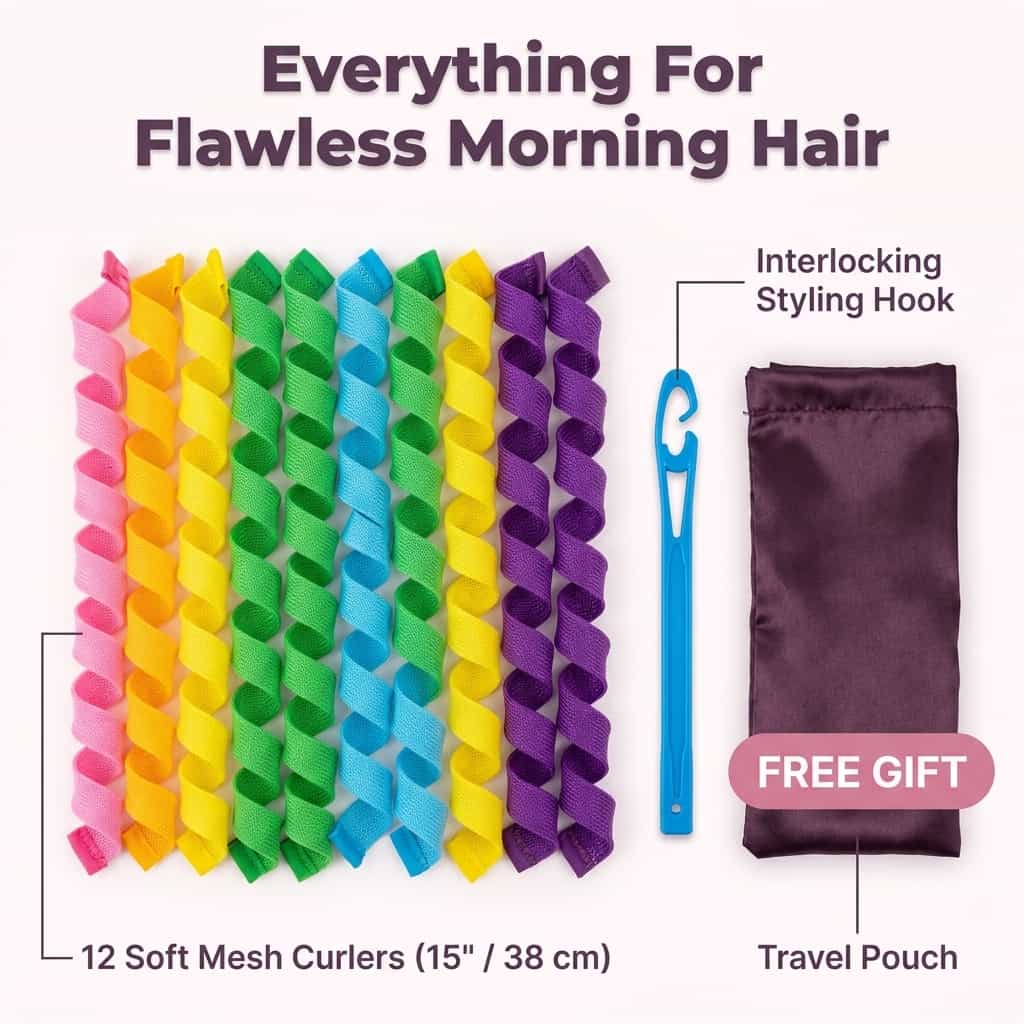 CurlEase - Heatless Curling Ribbons