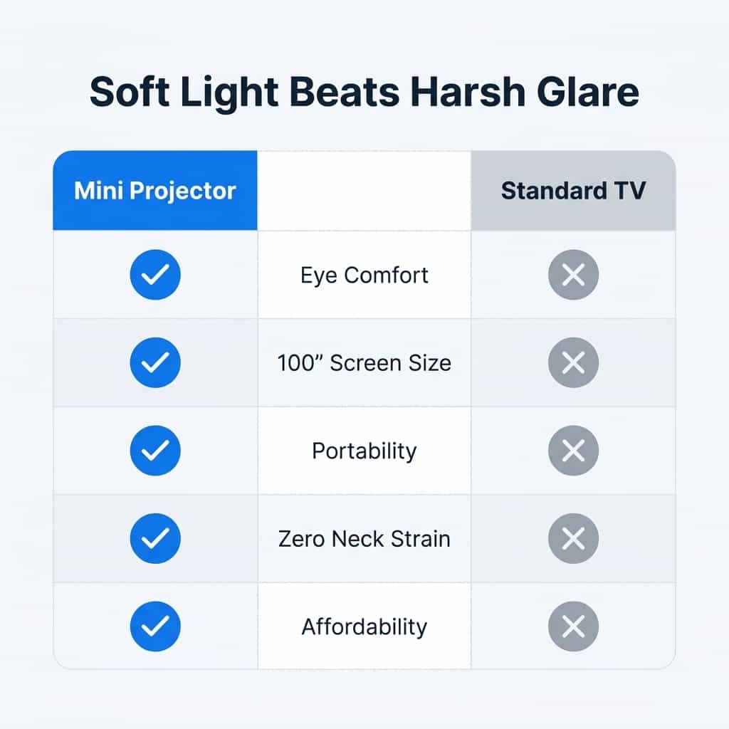 Portable Mini Projector - Movies Anywhere