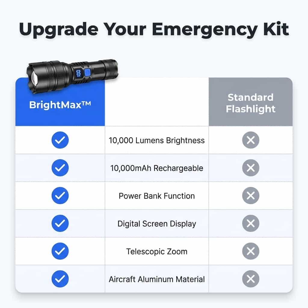 BrightMax - Ultra-Bright Zoom LED Flashlight