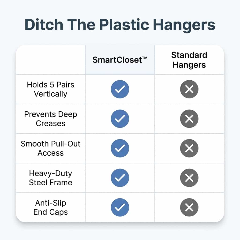 SmartCloset - Space-saving 5-tier pants organizer