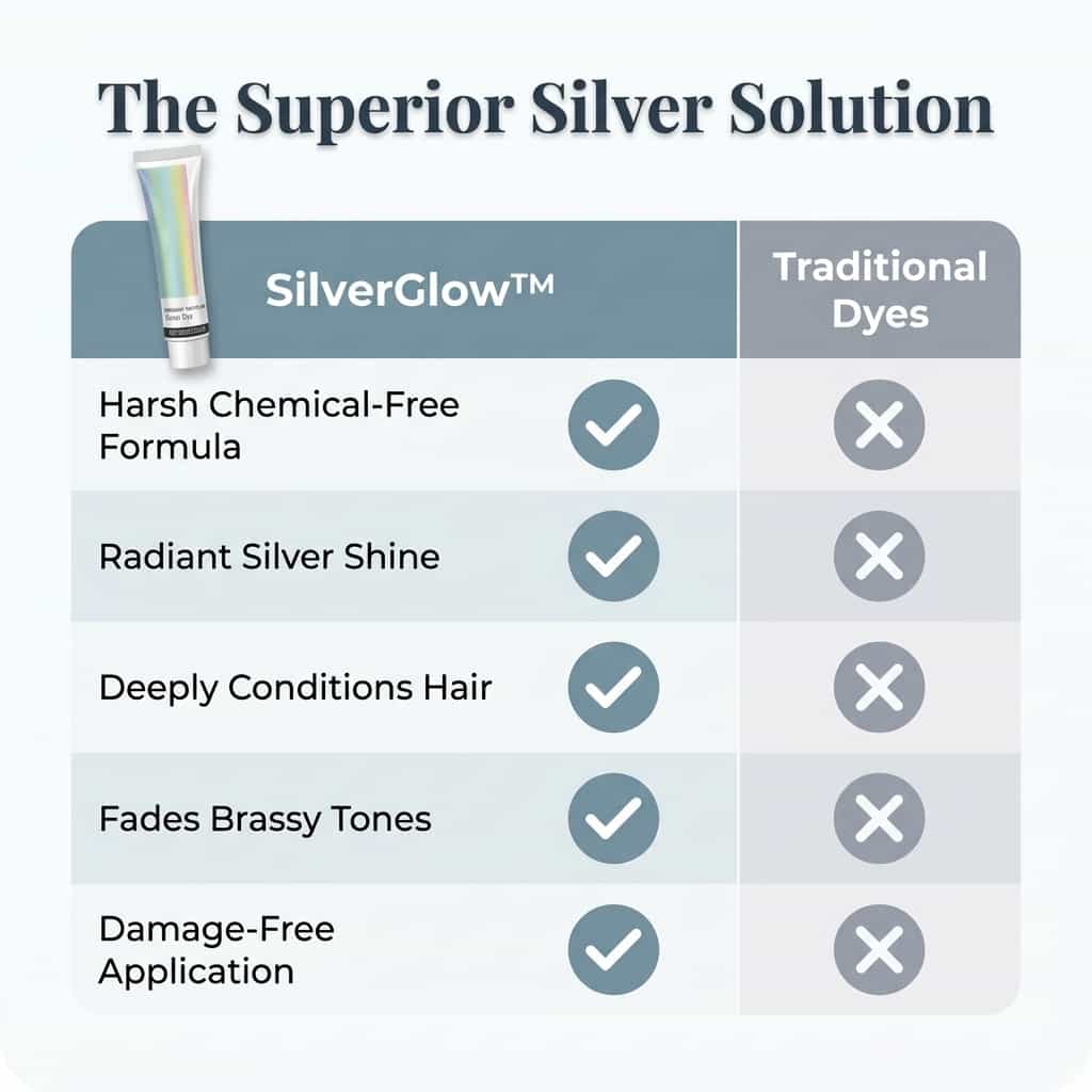 SilverGlow - Ammonia-Free 2-in-1 Silver Hair Formula