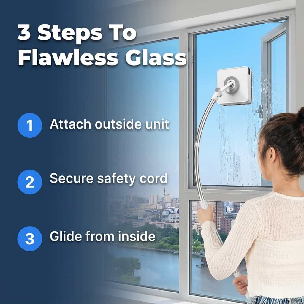 DualWipe - Extendable Exterior Glass Cleaner