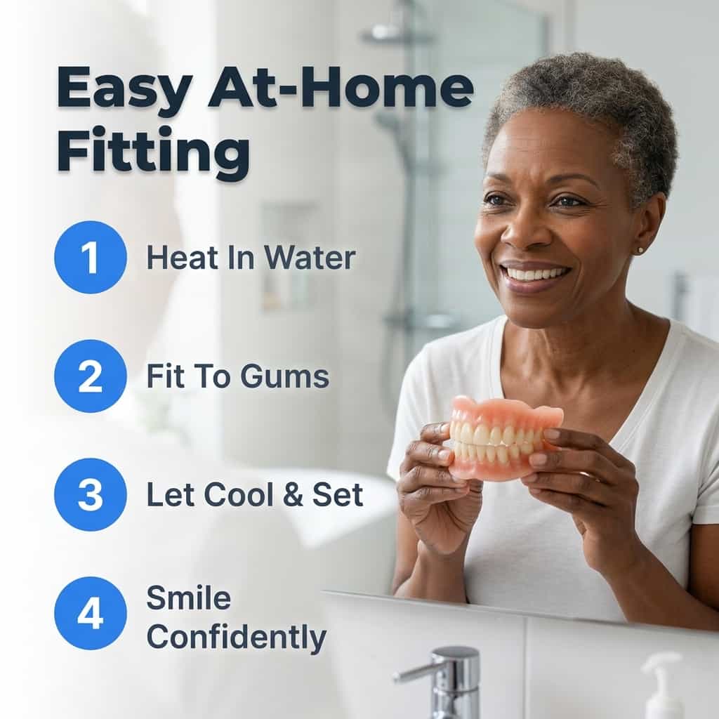 Custom Fit Denture Set - Adhesive-free comfort
