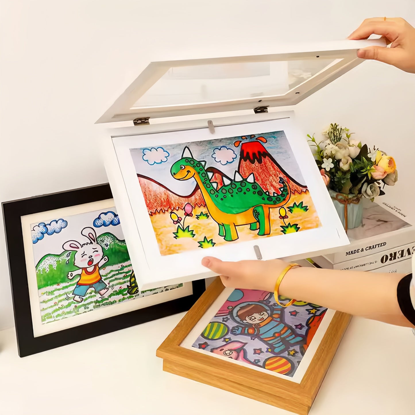 MemoryFrame Kids - Magnetic Art Display Frame for Children’s Artwork