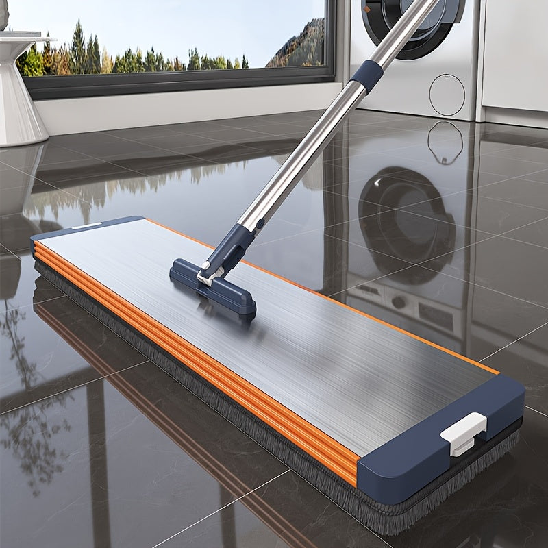 Flat Mop Set with Bucket and Wringing Function