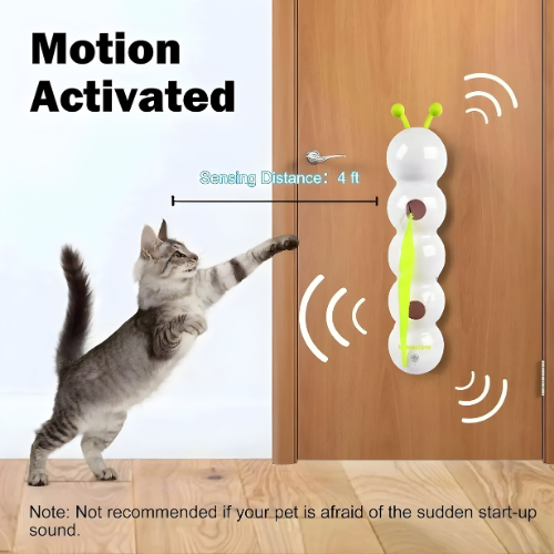 Interactive Cat Toy with Suction Cup – Automatic Moving Teaser for Indoor Cats
