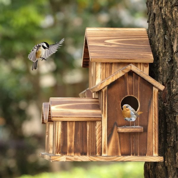 Rustica - Wooden Outdoor Birdhouse