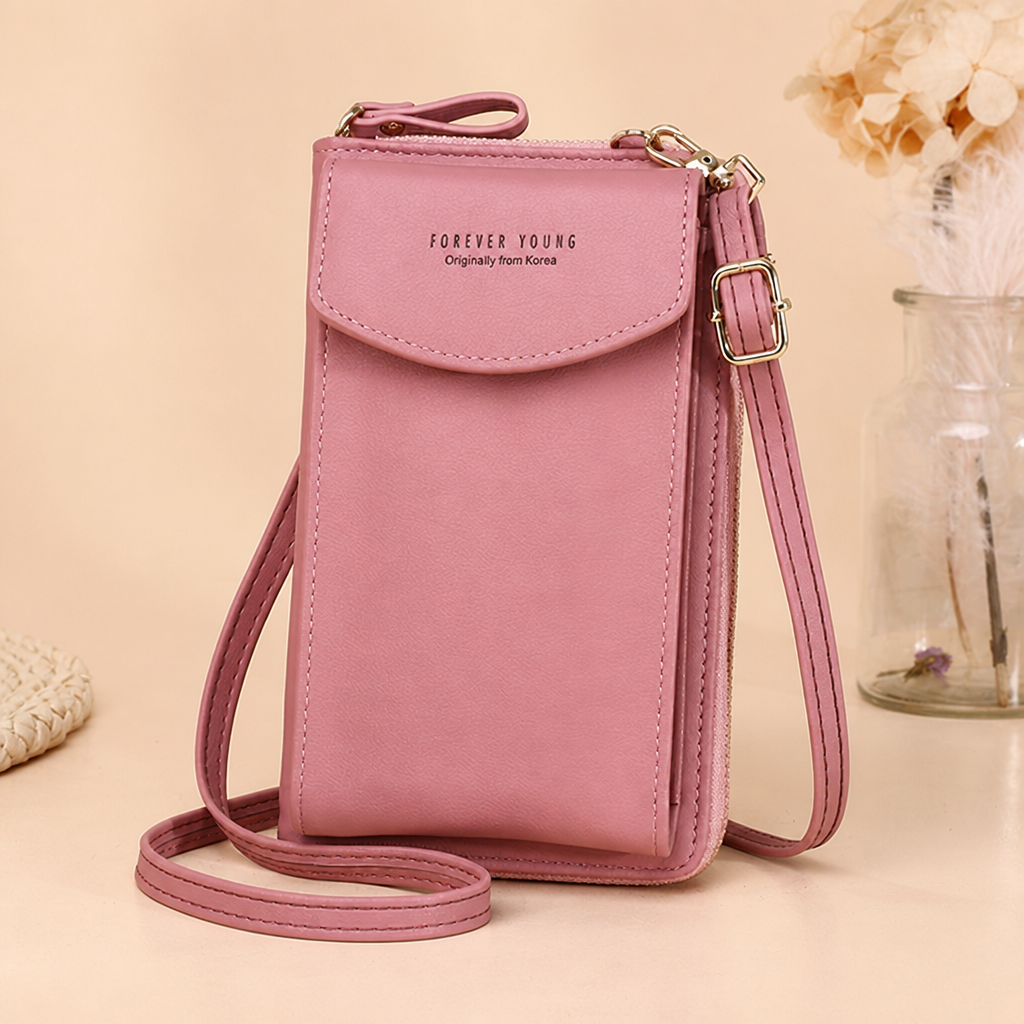 AeroStride – Slim Crossbody Phone Bag with Built-In Card Wallet