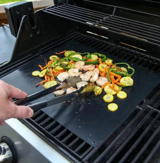 Non-Stick BBQ Mat | Easy Clean Grilling | Ideal for Meat, Fish, and Veggies | GrillClean