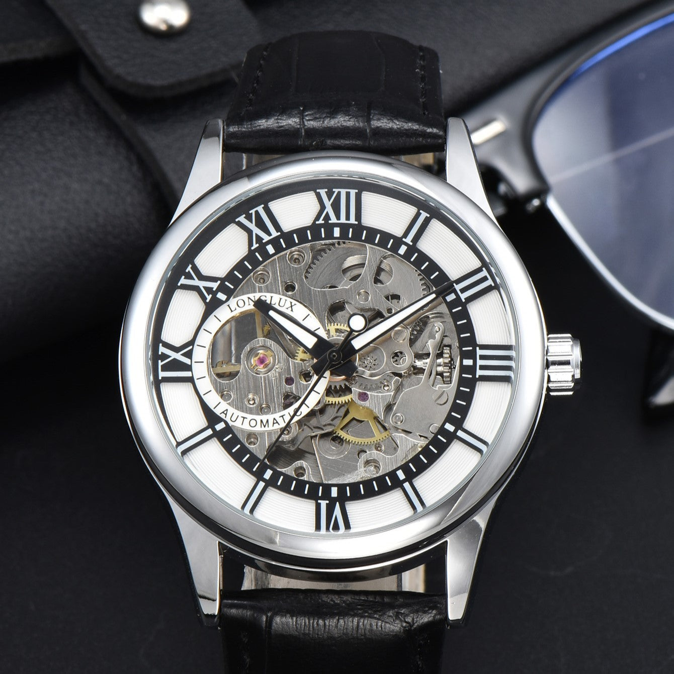 40mm Dial Automatic Stainless Steel Timepiece